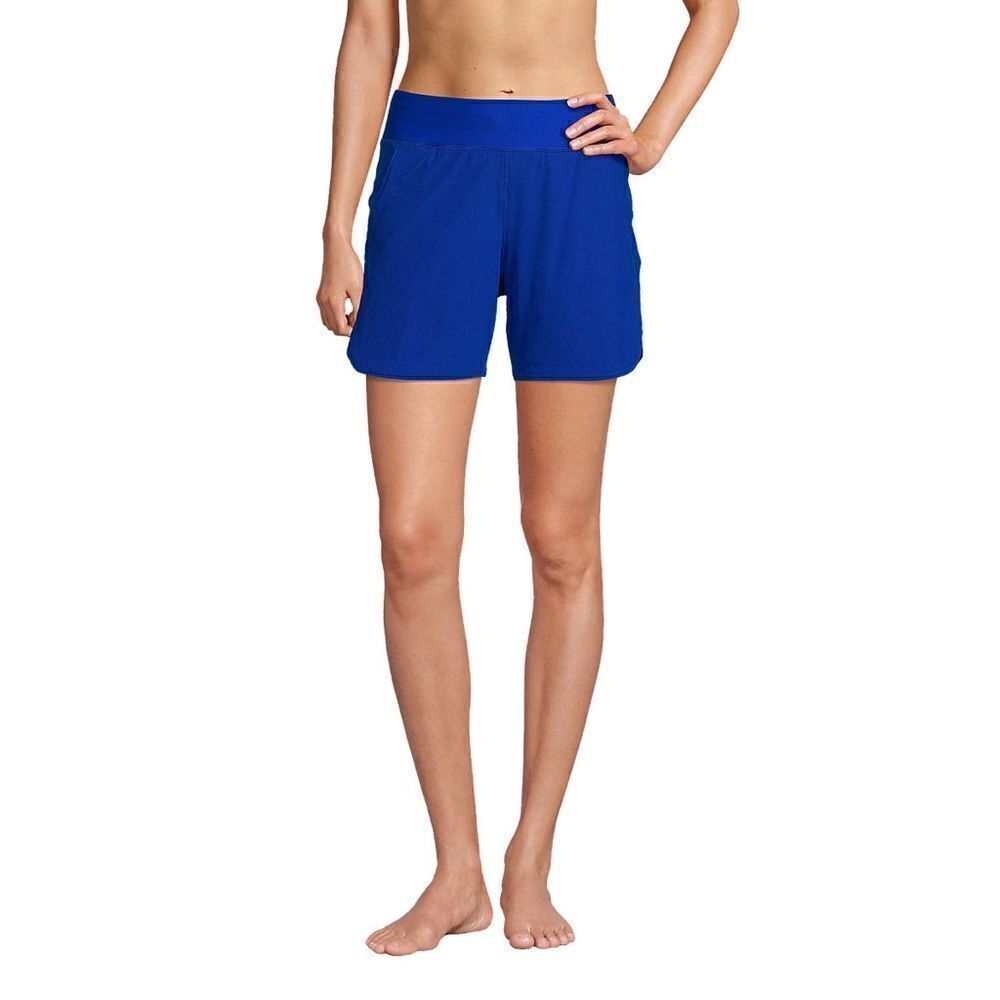 Lands’ End Women's Size 8. 5” Quick Dry Swim Shorts with attached panty - Picture 5 of 7